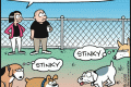 dog sniffs